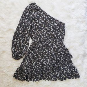 DOLAN Boho one shoulder mini dress